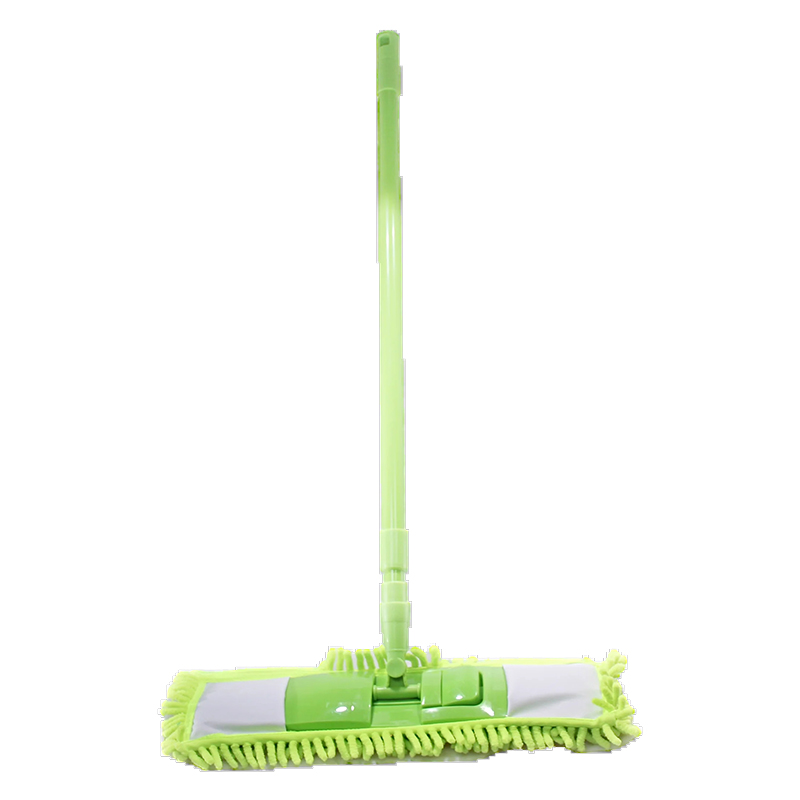 Folding and Adjustable 360 Plastic Microfibre Mop with Handle Random Colour