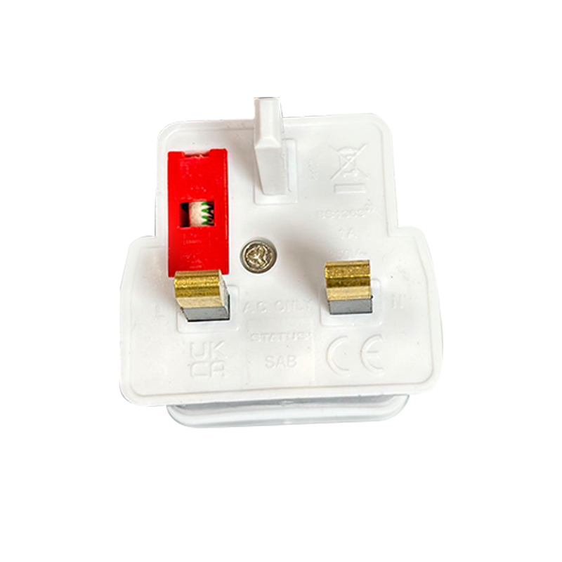 2 Pin To 3 Pin 1A Fused Adaptor Plug for Shaver Toothbrush Adapter Plug Electric Epilators Converter