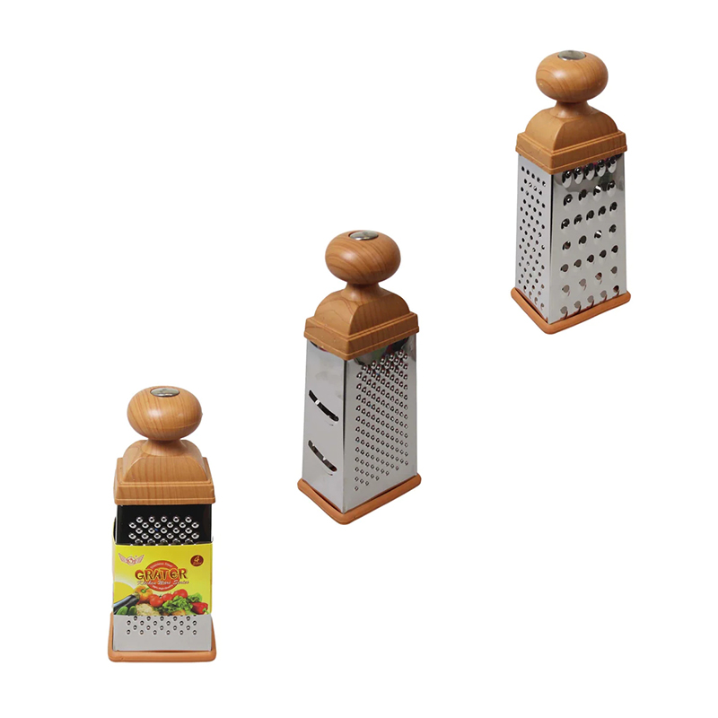 4 Sided Multi Purpose Professional Cheese Grater Box Graters Hand Shredder