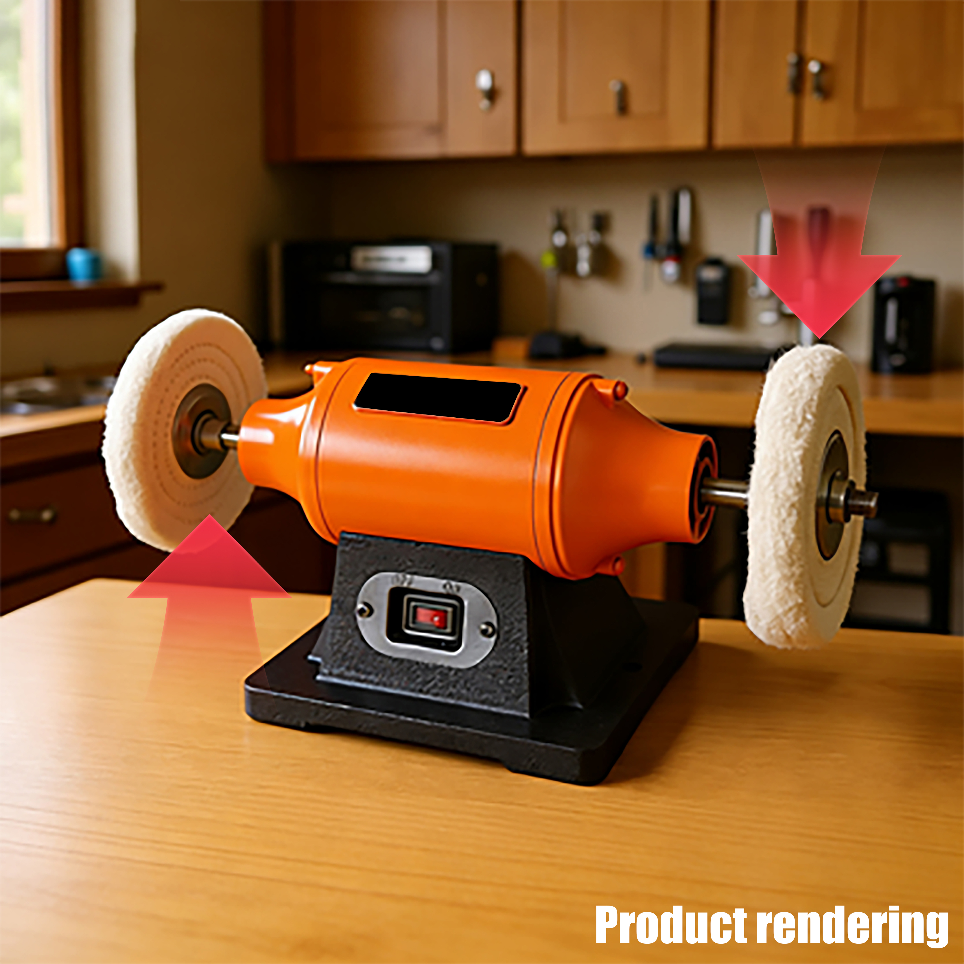 100mm 4 Inch Cloth Polishing Mop Wheel for Metal Aluminum Steel Chrome Wood Plastic Glass Ceramic