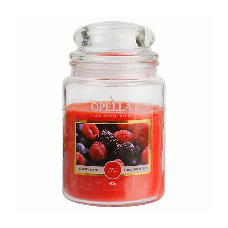 Jumbo Jar Opella Candle Fresh Berries/Jasmine Blossom/Sunset Pink/Cotton Flavour Random Sent