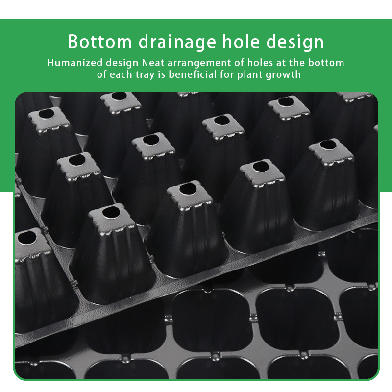 3PCS 24 Cell Plant Trays Bedding Plant Pack Plastic Inserts Seed Germination Pots
