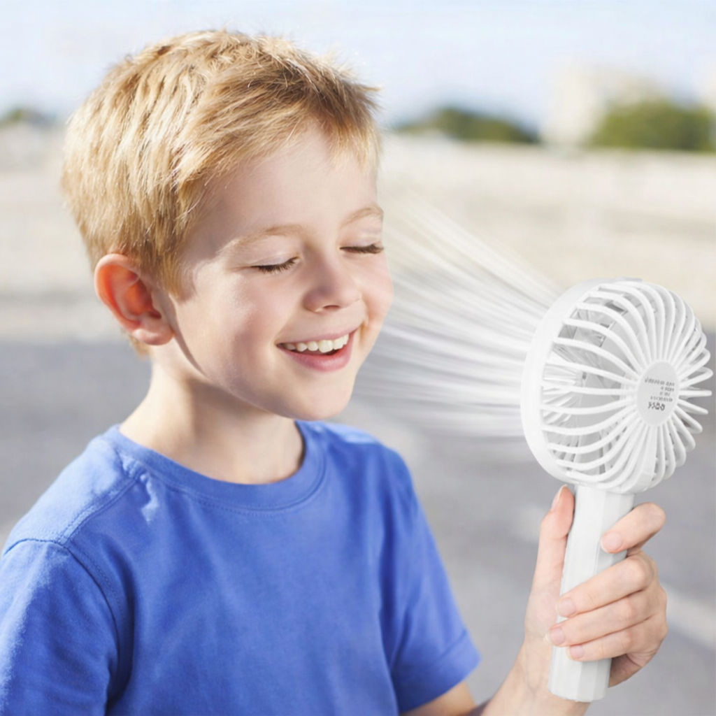 Portable Mist Spray Fan Mini Handheld Desk Cooler Fan USB Rechargeable