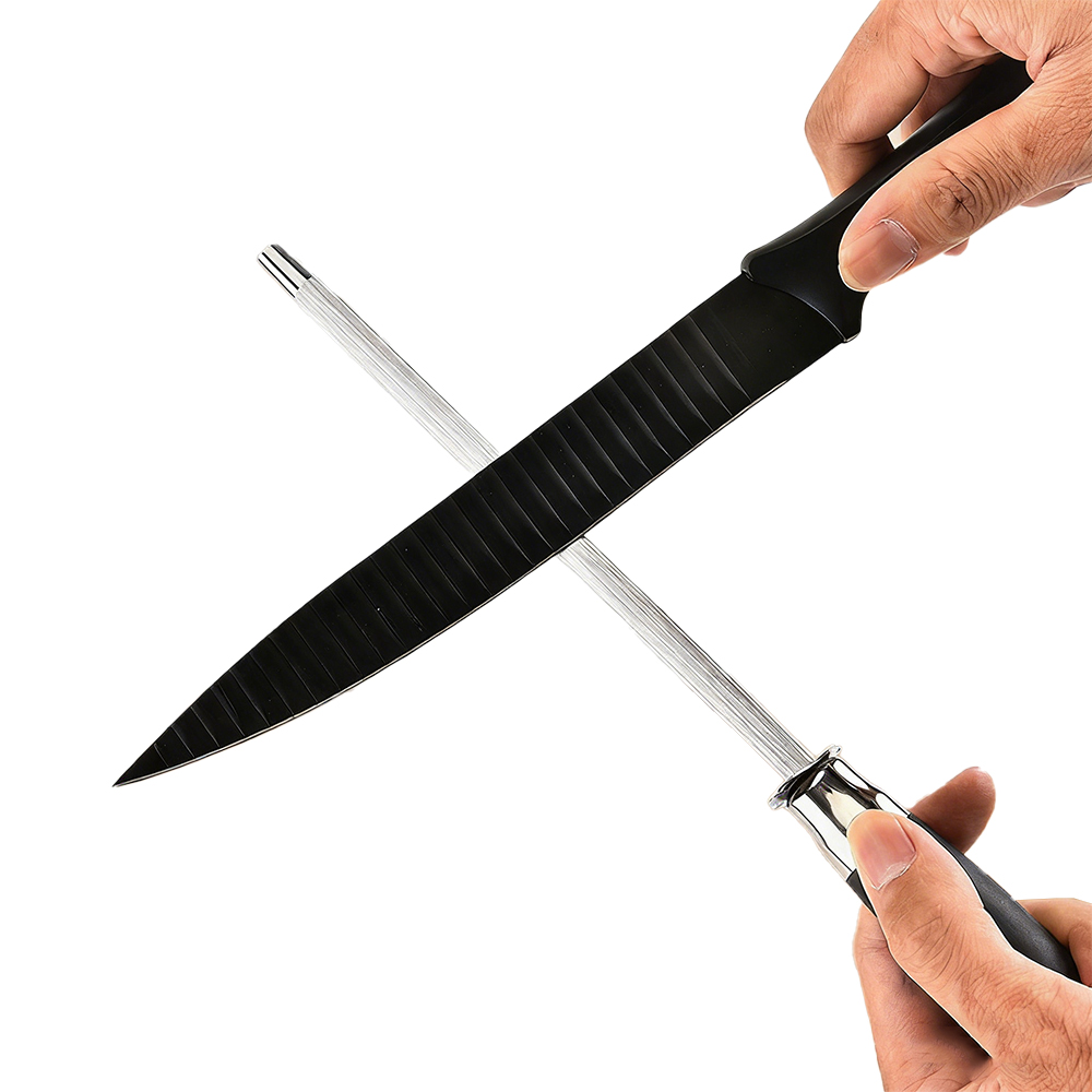 Knife Sharpener Professional Steel Rod Sharpener Honing Rod