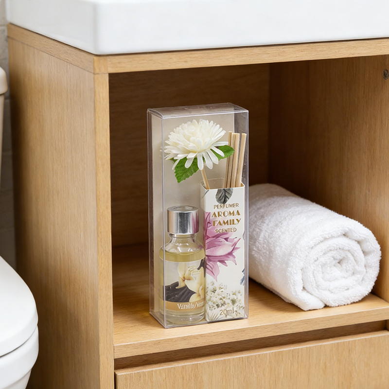 20mL Vanilla Reed Diffuser with Fake Flower Air Freshener Home Fragrance Reed Diffuser