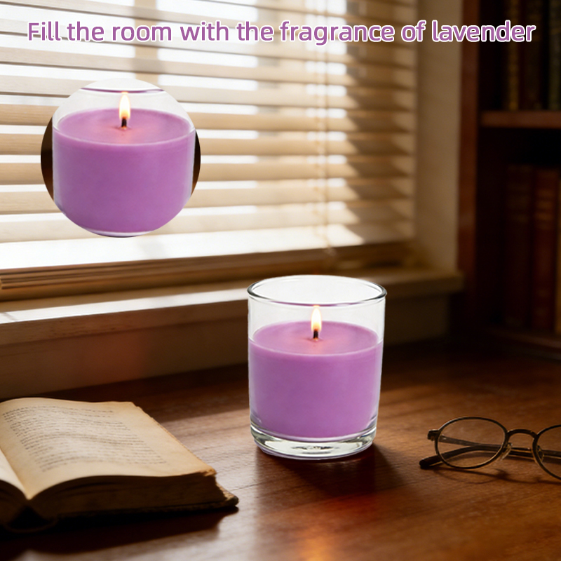 Lavender Meadow Fragranced Glass Jar Candle Scented Candles 20h Burn Time for Festivals Gifts