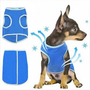Dog Puppy Comfortable Reusable Cooling Vest Jacket for Summer Outdoor - L