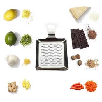 Stainless Steel Ginger Grater Flat Ginger Garlic Grater 7.5 x 7.2cm