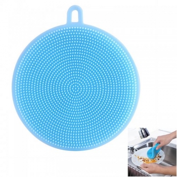 Kitchen Silicone Smart Sponge Brush Cleaning Tool - Blue
