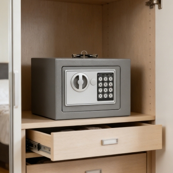 Digital Metal Safe Box Large Safety Electronic Security Steel Money Cash 2511g 17 x 23cm