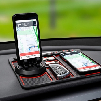 360 Degree Non-Slip Phone Pad Mat for Car Dashboard iPhone GPS Holder Universal - White