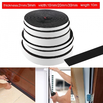 10m Length Neoprene Self Adhesive Backed Foam Sponge Strip Roll Sheet Tape Sticky Seal EPDM - 3x30mm