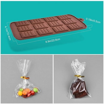 12 Continuous Coffee Beans Chocolate Mold Candy Ice Cube Jelly DIY Bakeware Mould Baking Molds