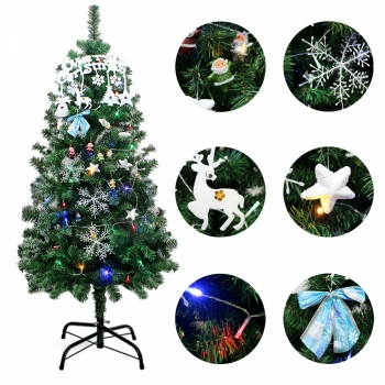1 Set Christmas Xmas Word Plate Bowknot LED Light Snowflake Star Santa Decor Kit - Combination 2