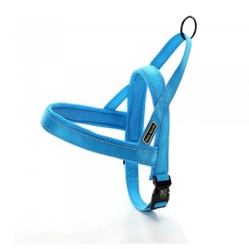 Dog Pet Adjustable Safety Seat Belt Harness Restraint Lead Leash Size XS - Blue