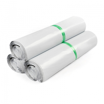 100 pcs Mail Bags Strong White Plastic Mailing Poly Pack Postage Bags 17cm x 29cm