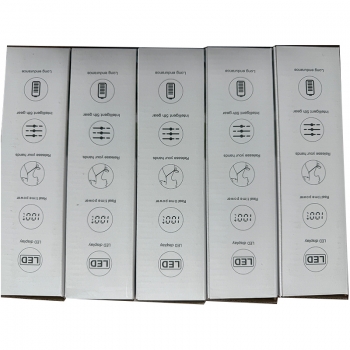 USB Rechargeable Mini Hand-held Fan Portable Folding Desk Fan with LED Display 18.8 x 9 x 4.65 cm White