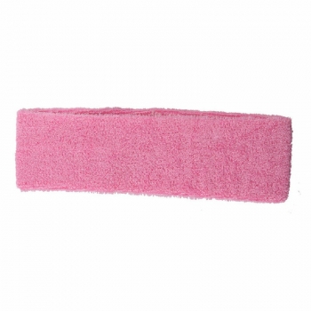 Unisex Sports Cotton Sweatband - Pink