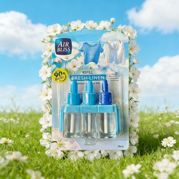 5 Packs 3Volution Plug In Refills Ambi Pur Machine Compatible Air Freshener Scented Oil Fresh Linen