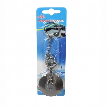 Modern Bathroom Bath Chrome Plug and Chain, 4cm and Chain 12 inch
