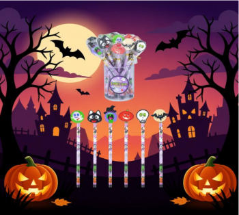 Halloween Themed Eraser Rubber Topped Pencil Assorted Designs