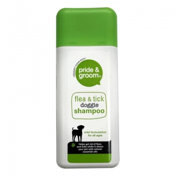 Medicated Dog Shampoo Prevent Flea and Tick Pride Groom Mild Formulation Shampoo 300ml