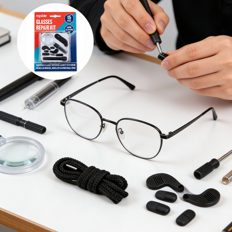 Glasses Repair Kit 15 Piece Set Eyeglass Repair Tool