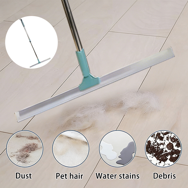 39 Inch Extendable Window Wiper Swivel Head Bathroom Squeegee with Foam Handle