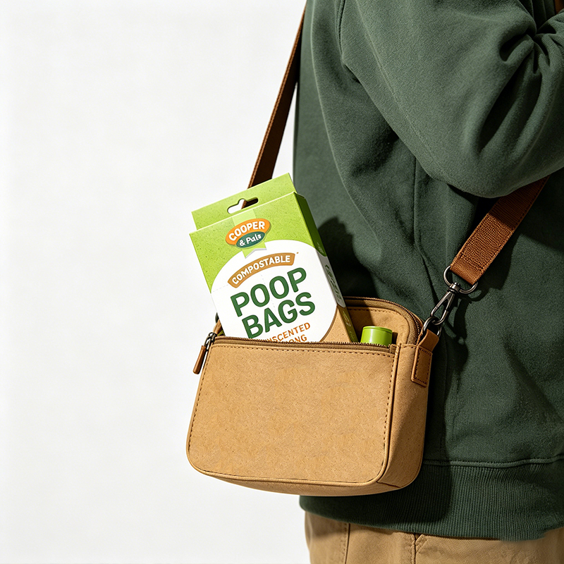 100PCS Degradable Poop Bags Unscented  Dog Poop Bags Poo Waste Sacks Unscented