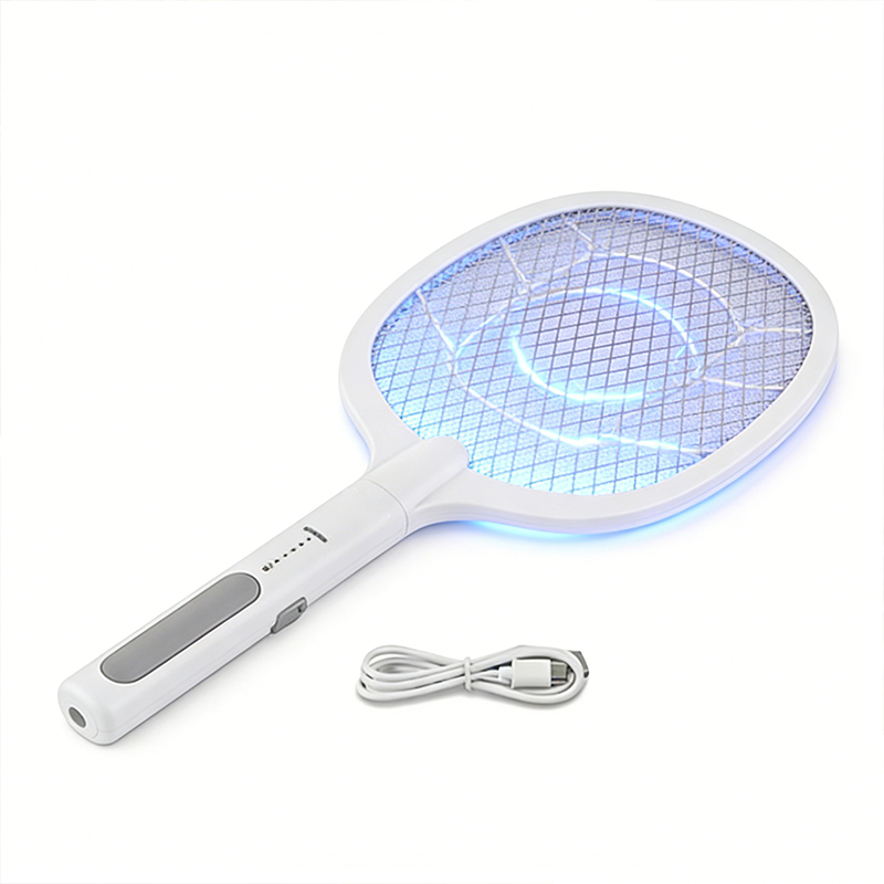 Bug Zapper Racket Fly Swatter Mosquito Bat 1200mAh USB Pest Killer