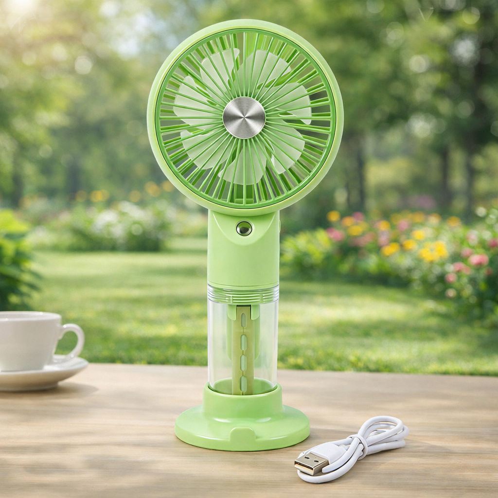 Handheld Mist Fan With Water Humidifier Cooler USB Hand Spray Fans Summer Fan
