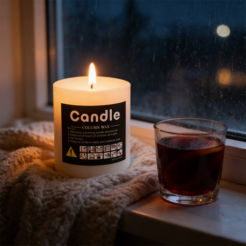 15cm Column Candle Wax Long Burn Candles with Cotton Wick for Relaxation Yoga Bath