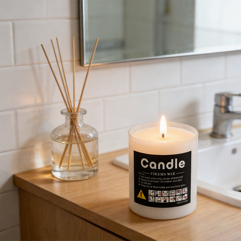 15cm Column Candle Wax Long Burn Candles with Cotton Wick for Relaxation Yoga Bath