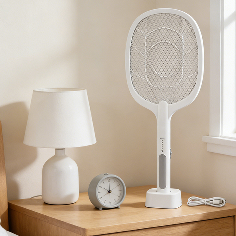 Bug Zapper Racket Fly Swatter Mosquito Bat 1200mAh USB Pest Killer