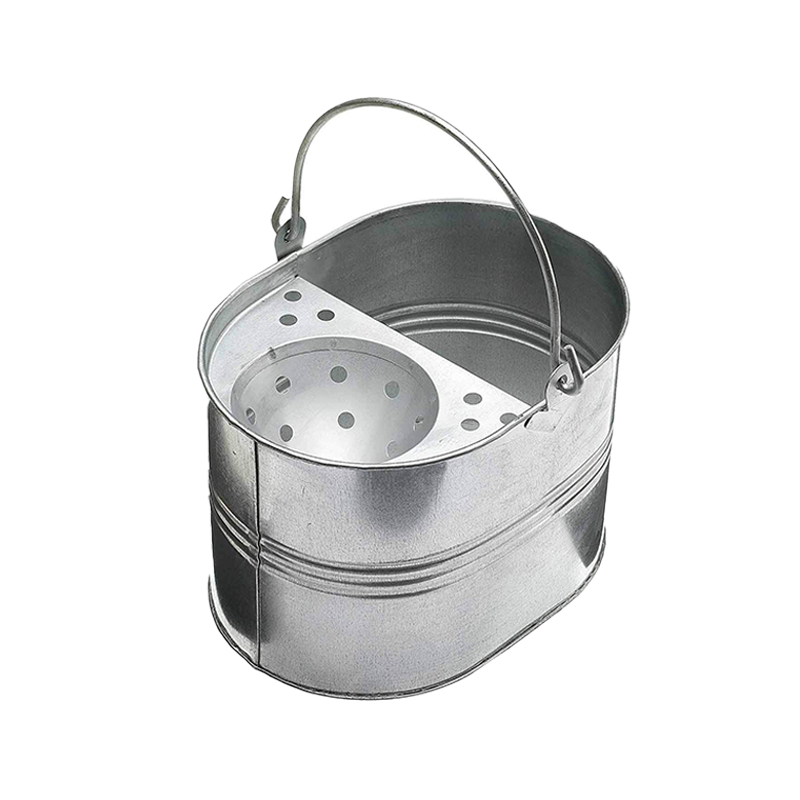 13L Large Metal Mop Bucket with Handle for Home Office General Cleaning 32 x 23cm