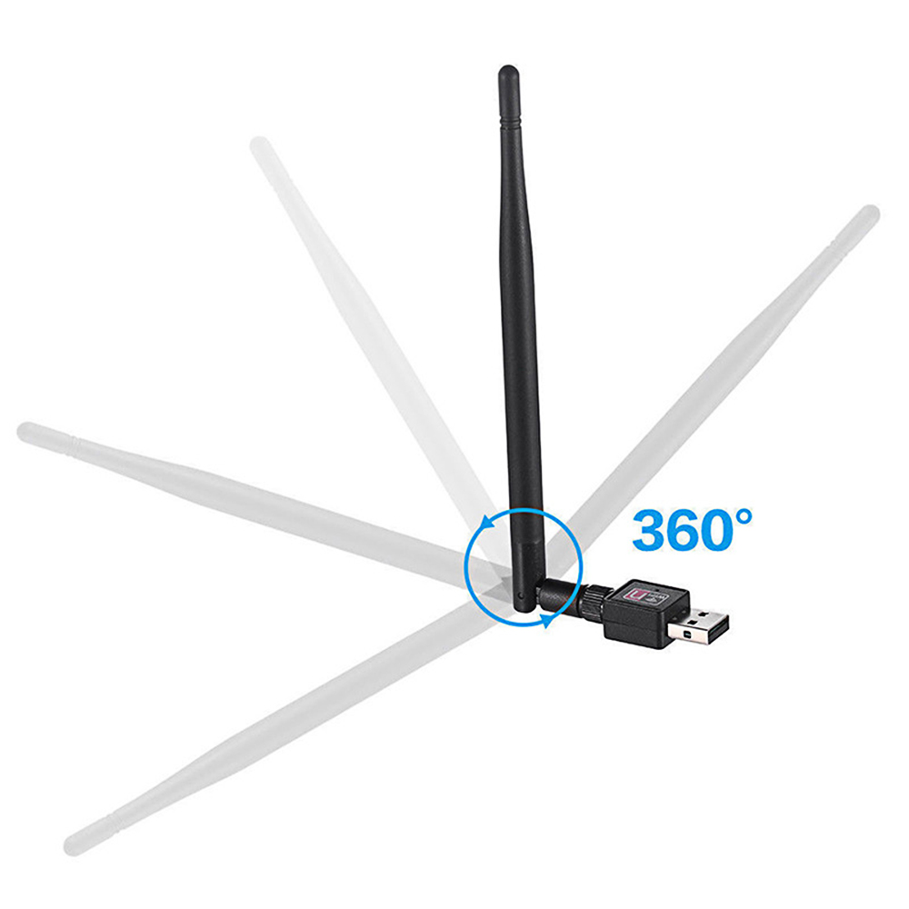 2PCS 600Mbps USB WiFi Dongle Wi-Fi Adapter for PC USB Wireless Network Card Adapter Wi-Fi Receiver Dongle for Windows