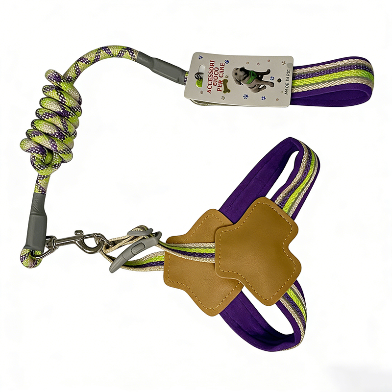 Dog Harness and Leash Set Adjustable Step in Pets Harnes for Medium Dog