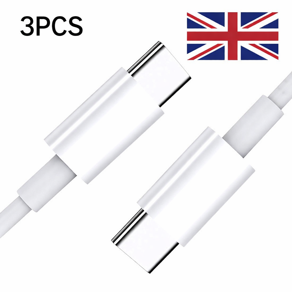 3Pack 2m 60W USB C to C Cable OD3.0 TPE 130 Strand 0.1 Copper Wire Cable