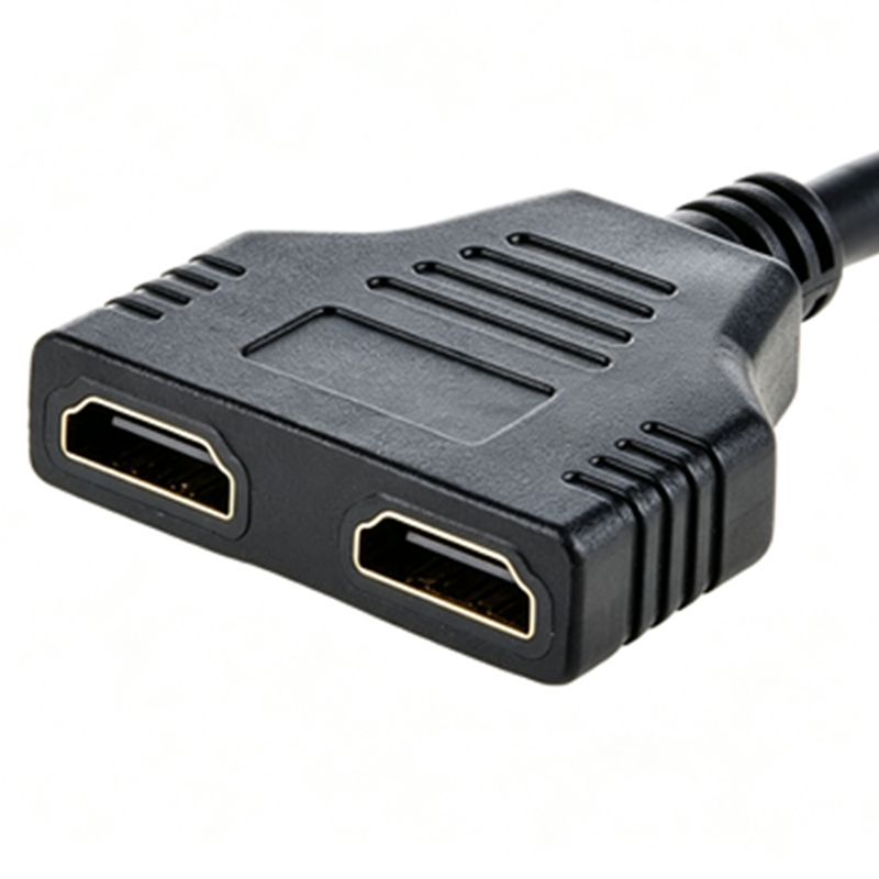 3PCS 1080P HDMI Port Male to 2 Female 1 In 2 Out Splitter Cable Converter