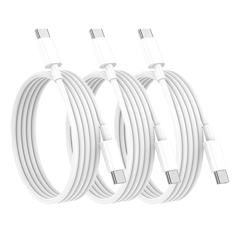 3Pack 3m 60W USB C to C Cable OD3.0 TPE 130 Strand 0.1 Copper Wire Cable