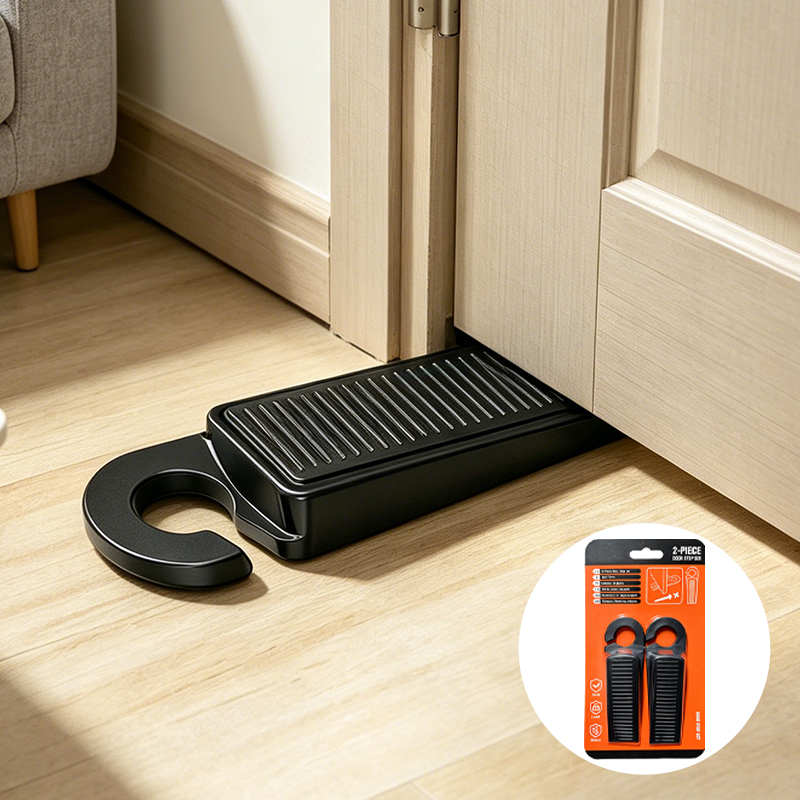 2PCS Hangable Door Stoppers Indoors Door Wedge Non-Slip Rubber Door Stopper Wall Protector