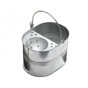 13L Large Metal Mop Bucket with Handle for Home Office General Cleaning 32 x 23cm