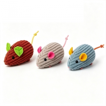 3Pcs Cat Toy Set Interactive Indoor Cat Mouse Toy Play Ball Kitten Toys