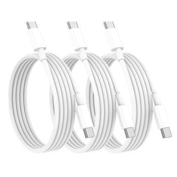 3Pack 3m 60W USB C to C Cable OD3.0 TPE 130 Strand 0.1 Copper Wire Cable