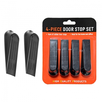 4 Pack Rubber Door Stop, Door Stoppers for Floor Door Stops Indoors Door Wedge