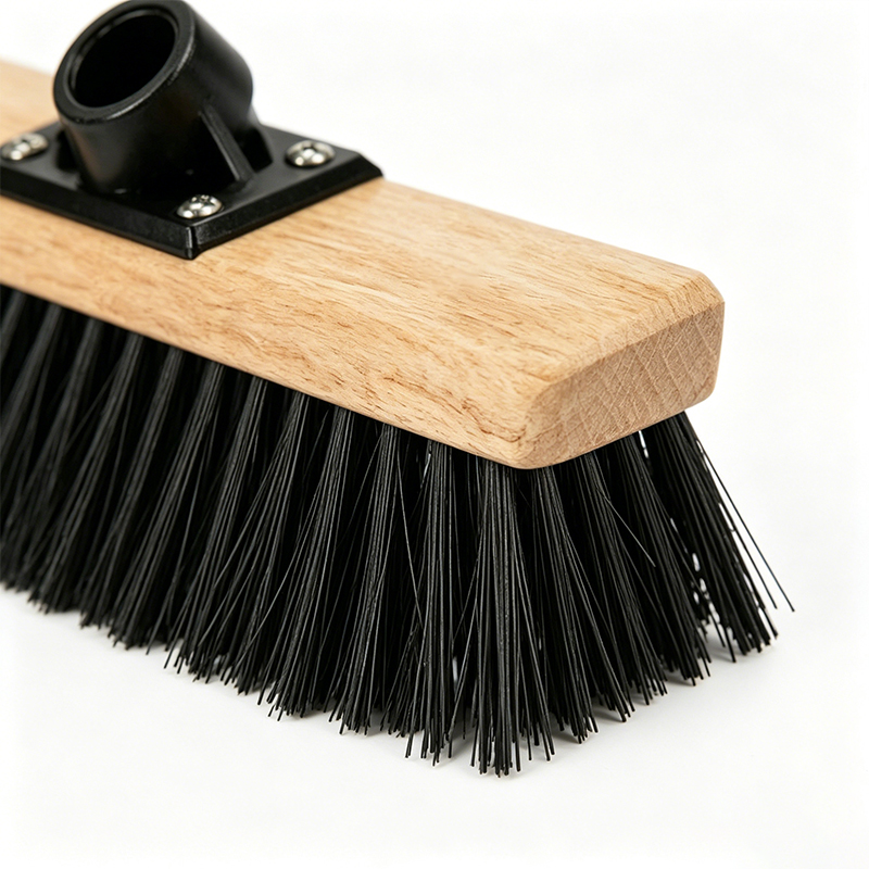 Black 30cm Bristles Cleaning Brush Broom Head
