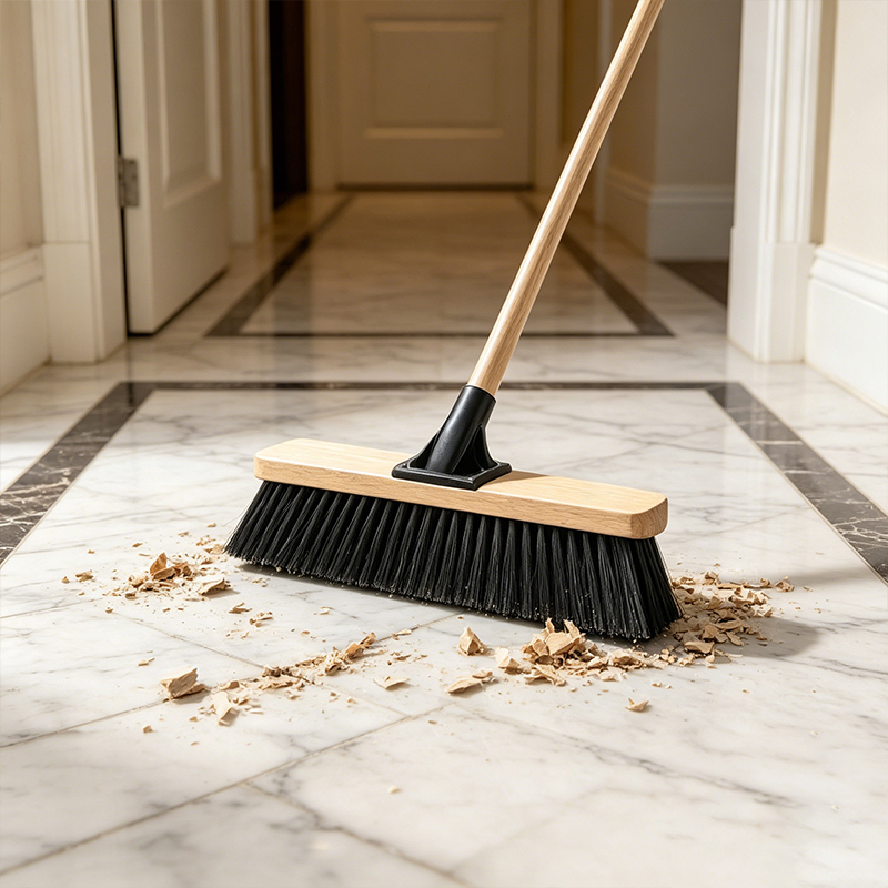 Black 30cm Bristles Cleaning Brush Broom Head