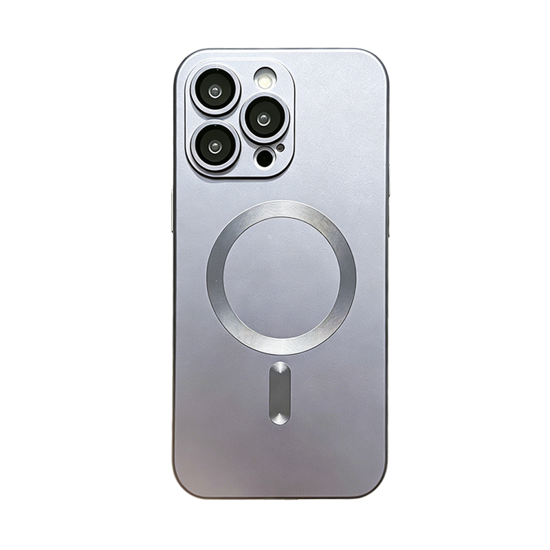 3Pack Magnetic Case for iPhone 15 Plus 6.7-Inch Gray, Compatible with MagSafe Shockproof With Lens Protector