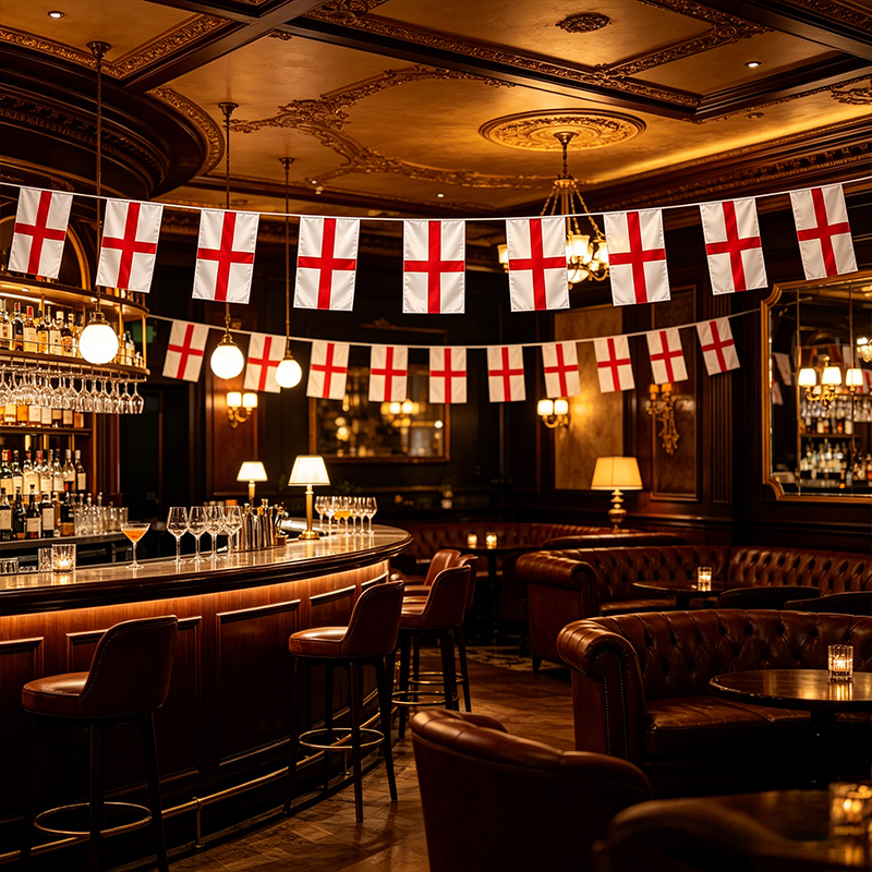 3Pack 12M 30 Flags England World Cup Bunting Football St George Bunting Banner Rectangle