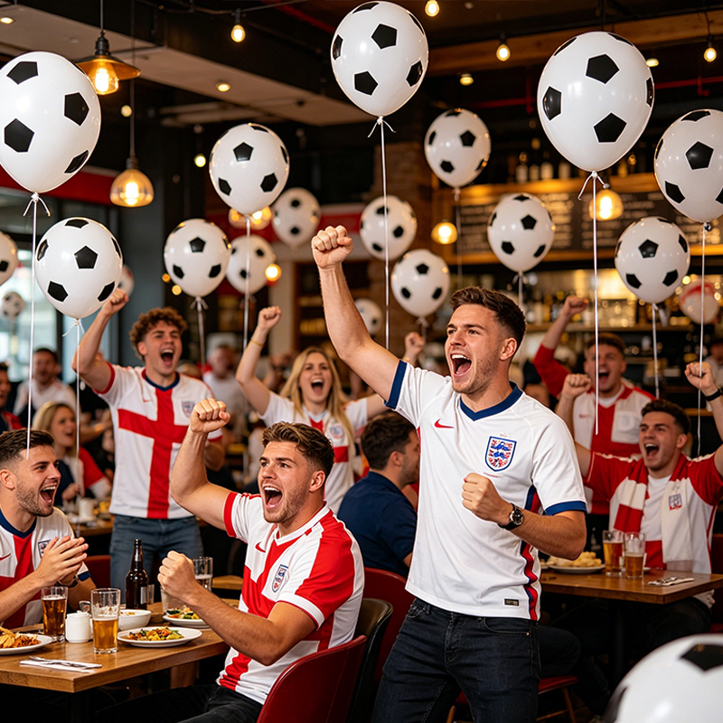 75Pcs 12 Inch Football Balloons Black and White Soccer Latex Balloons World Cup Party Balloon Decorations